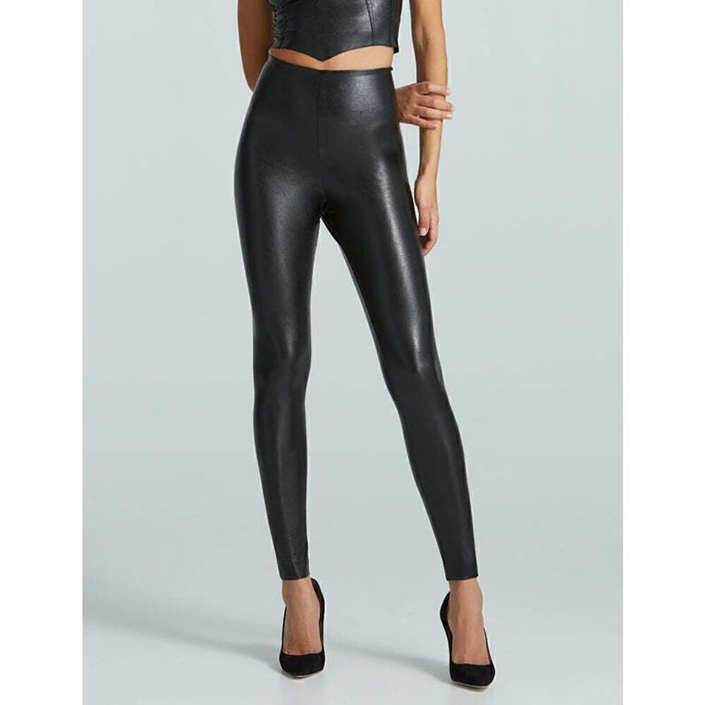 COMMANDO Faux leather high waist leggings size XL